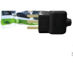 Pino Prensa Cabo Ilumi 2 Polos+Terra 20A. Preto - 14071Pct - Kit C/10 Pecas