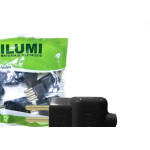 Pino Prensa Cabo Ilumi 2 Polos+Terra 20A. Preto - 14071Pct - Kit C/10 Pecas