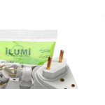 Pino Prensa Cabo Ilumi 2 Polos+Terra 20A. Gigante Branco 1440Pct - Kit C/10 Pecas