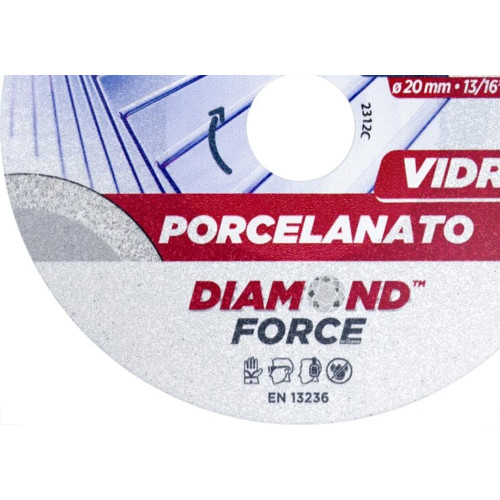 Disco Diamantado Cortag Porcelanato Vidro 110Mm X 20Mm - 62796