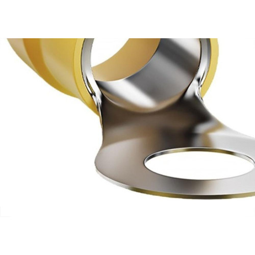 Terminal Anel Olhal Pre-Isolado Sforplast 35Mm - M8 - Amarelo Pacote Com 25 Pecas