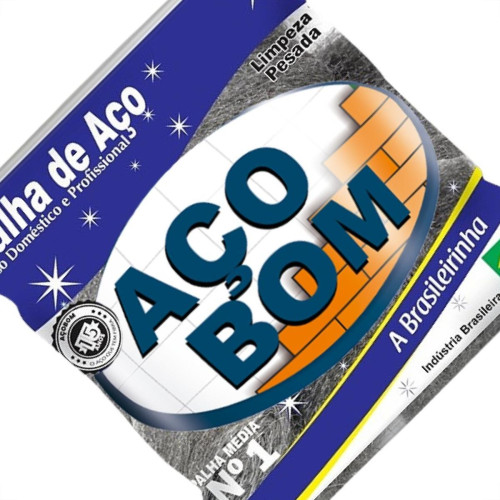 Palha De Aco Aco Bom No.1 - Kit C/20 Pecas