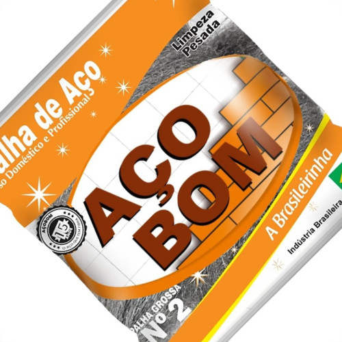 Palha De Aco Aco Bom No.2 - Kit C/20 Pecas