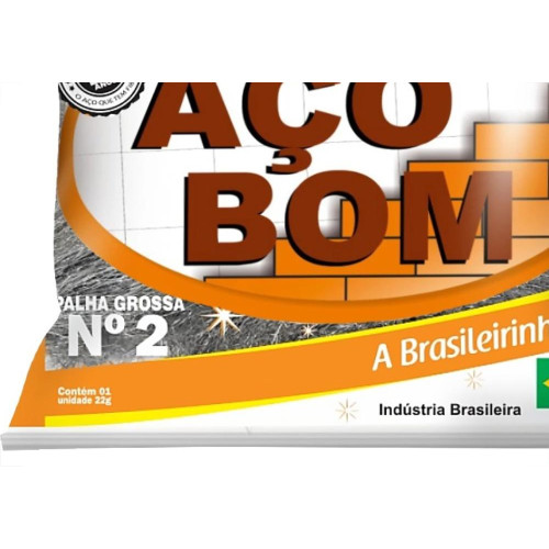 Palha De Aco Aco Bom No.2 - Kit C/20 Pecas