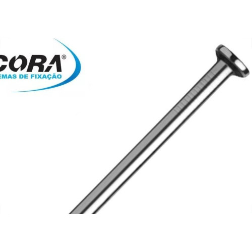 Prego Aco Ancora Galvanizado Com Cabeca  10X10 (1,50X23mm) Pacote Com 100 Pecas