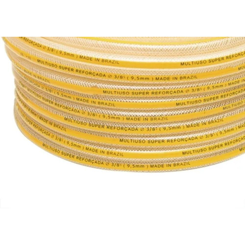 Mangueira Amarela Multiuso Ibira 3/8''X 3Mm - (7K) Super Max Trancada - 50M - 3304