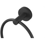 Acessorio Wc Hidrolar Faetto Porta Toalha Argola Preto Fosco - 10047