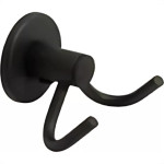Acessorio Wc Hidrolar Faetto Cabide Duplo Preto Fosco - 10045