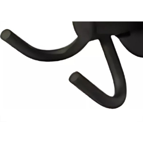 Acessorio Wc Hidrolar Faetto Cabide Duplo Preto Fosco - 10045
