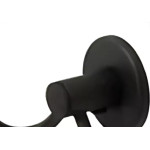 Acessorio Wc Hidrolar Faetto Cabide Duplo Preto Fosco - 10045