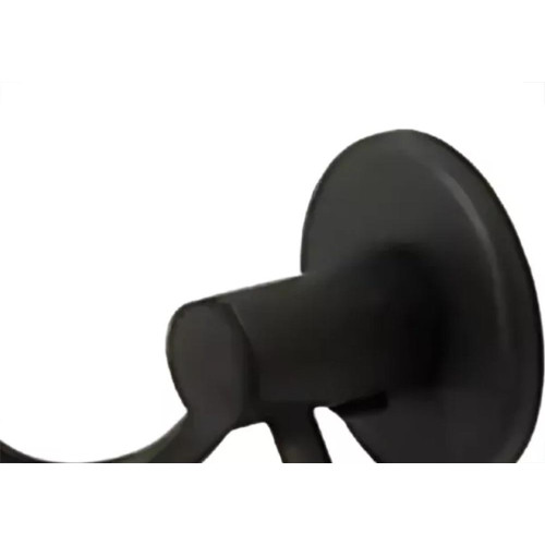 Acessorio Wc Hidrolar Faetto Cabide Duplo Preto Fosco - 10045