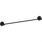 Acessorio Wc Hidrolar Faetto Porta Toalha Barra Preto Fosco - 10048
