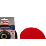 Disco Borracha Disflex Suporte Para Lixa Pluma 4.1/2''Preto - 30.005