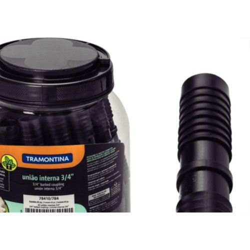 Conexao Preta Tramontina Uniao Interna 3/4'' Pote Com 65 Pecas - 78410784