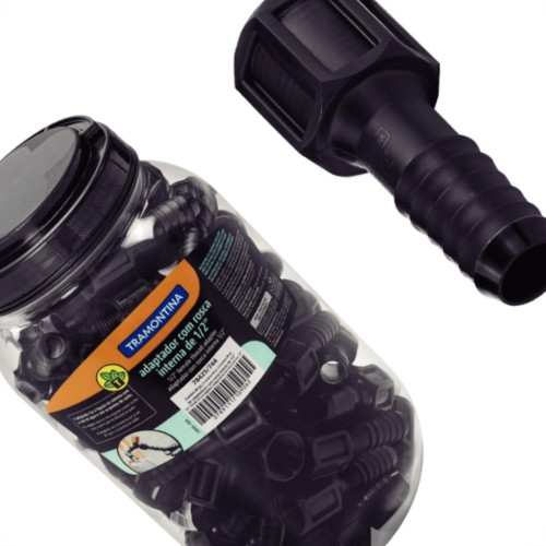 Conexao Preta Tramontina Adaptador Rosca Interna 1/2'' Pote Com 80 Pecas - 78425744