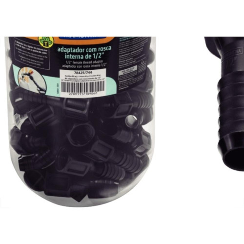 Conexao Preta Tramontina Adaptador Rosca Interna 1/2'' Pote Com 80 Pecas - 78425744