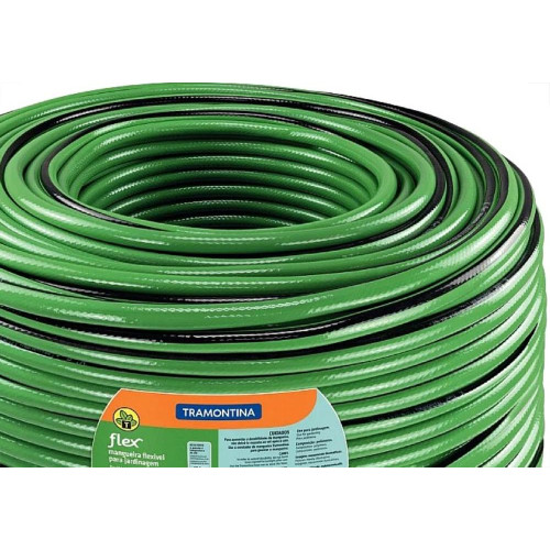 Mangueira Jardim Tramontina Flex Preta/Verde 4 Camadas - 200M - 79165520