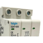 Disjuntor Elgin ''Din'' Tripolar Dz47-63S - 6A.