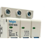 Disjuntor Elgin ''Din'' Tripolar Dz47-63S - 10A.