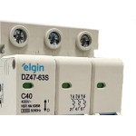 Disjuntor Elgin ''Din'' Tripolar Dz47-63S - 40A.