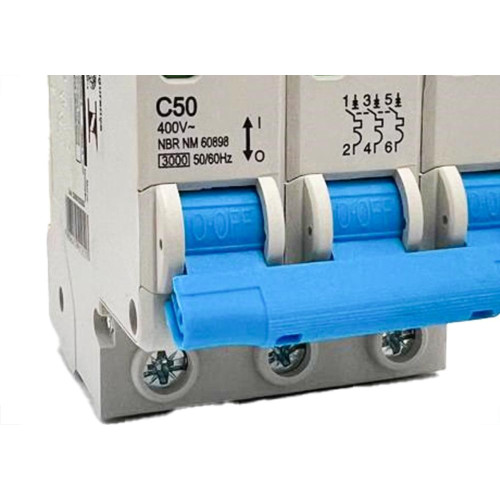 Disjuntor Elgin ''Din'' Tripolar Dz47-63S - 50A.