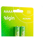 Pilha Elgin Alcalina Aaaa Cartela Com 2 Pecas