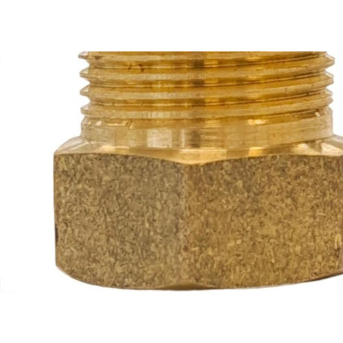 Aumento De Latao Amarelo 3/4'' Medio Metais Rei - Kit C/6 Pecas