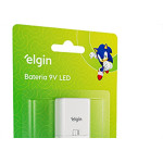 Pilha Elgin Alcalina Bateria 9V. Com ''Lanterna'' Cartela Com 1 Peca