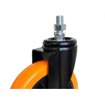 Rodizio Colson Com Parafuso Giratoria 75Mm Sem Trava Laranja - Gleb6595