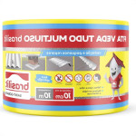 Fita Multiuso Brasilit Veda Tudo Aluminio 10Cm X 10M