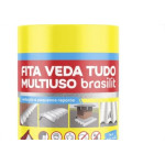 Fita Multiuso Brasilit Veda Tudo Aluminio 15Cm X 10M