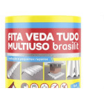 Fita Multiuso Brasilit Veda Tudo Aluminio 20Cm X 10M