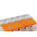 Conector Frontec Emenda 5 Polos - 4Mm - 32A. Pacote Com 25 Pecas - F32415/25