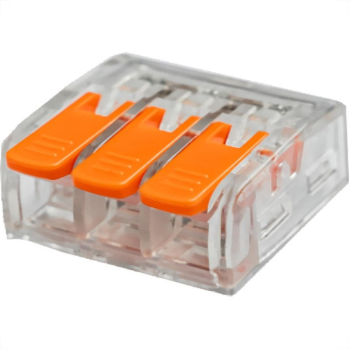 Conector Frontec Emenda 3 Polos - 6Mm - 41A. Pacote Com 30 Pecas - F41613/30