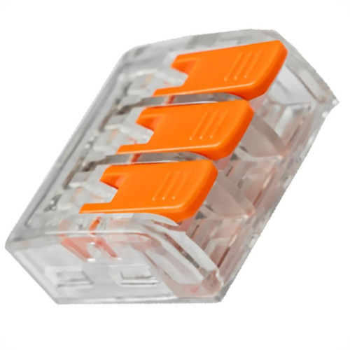 Conector Frontec Emenda 3 Polos - 6Mm - 41A. Pacote Com 30 Pecas - F41613/30