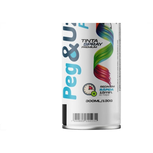 Spray Peg E Uze Fast Alta Temperatura Branco Fosco 300Ml/130G.