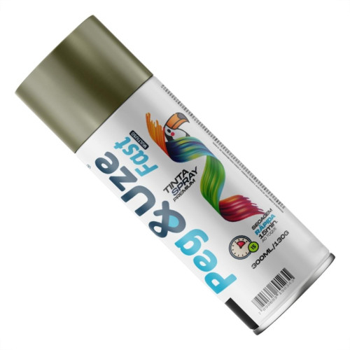 Spray Peg E Uze Fast Metalico Ouro 300Ml/130G.