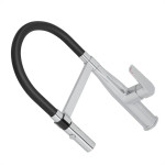Torneira Bica Movel Pia Mesa Metal Deca Cozinha Monocomando Level Motion Cromada/Preta -2274.C.Preto