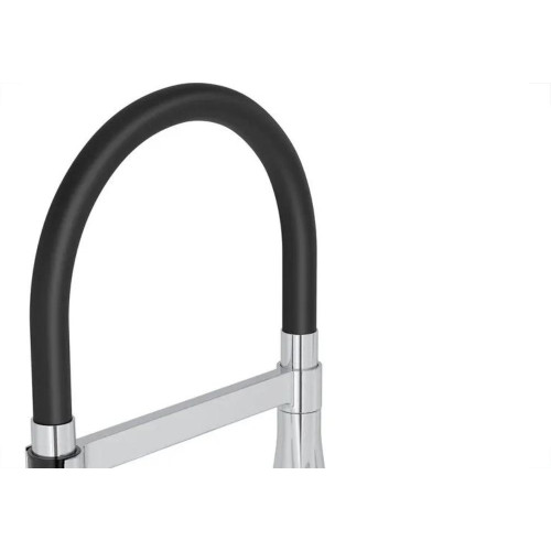 Torneira Bica Movel Pia Mesa Metal Deca Cozinha Monocomando Level Motion Cromada/Preta -2274.C.Preto