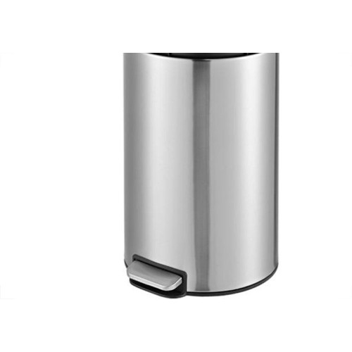 Lixeira Inox Com Pedal Slim Powermaid 3 Litros