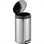 Lixeira Inox Com Pedal Slim Powermaid 12 Litros