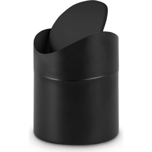 Lixeira De Bancada Powermaid Matte Preta