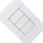 Placa Conjunto Dicompel Ritz Branca 4X2 - Cega + Suporte - Rzb-2300/34