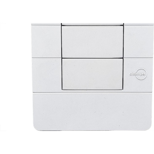 Placa Conjunto Dicompel Ritz Branca 4X2 - Cega + Suporte - Rzb-2300/34