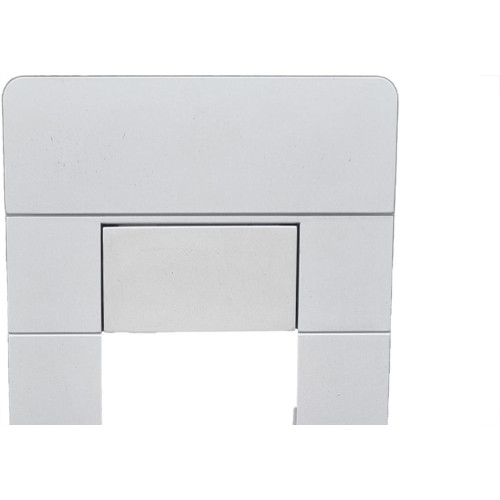 Placa Conjunto Dicompel Ritz Branca 4X2 - 2 Modulos Horizontais + Suporte - Rzb-2300/38