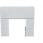 Placa Conjunto Dicompel Ritz Branca 4X2 - 3 Modulos Horizontais + Suporte - Rzb-2300/35