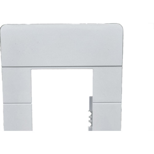 Placa Conjunto Dicompel Ritz Branca 4X2 - 3 Modulos Horizontais + Suporte - Rzb-2300/35