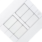Placa Conjunto Dicompel Ritz Branca 4X4 - Cega + Suporte - Rzb-2300/39
