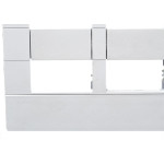 Placa Conjunto Dicompel Ritz Branca 4X4 - 4 Modulos Horizontais + Suporte - Rzb-2300/42