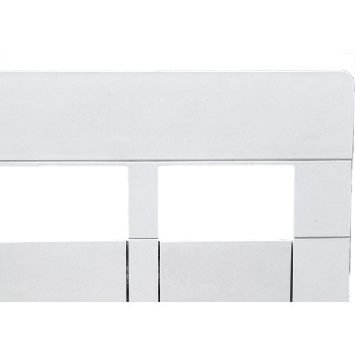 Placa Conjunto Dicompel Ritz Branca 4X4 - 4 Modulos Horizontais + Suporte - Rzb-2300/42